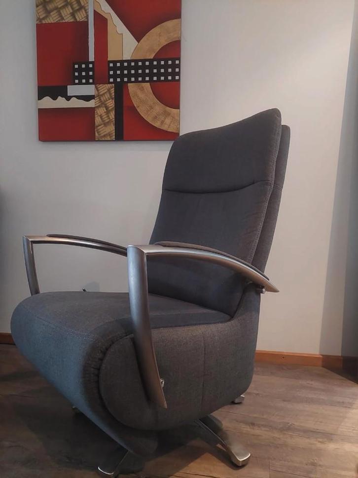 Relaxfauteuil monza XOOON 2018 grijs, Huis en Inrichting, Fauteuils, Zo goed als nieuw, Stof, 50 tot 75 cm, Minder dan 75 cm, Ophalen