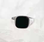 Heren S925 zilveren ring Onyx, Verzenden, Nieuw