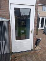 Buitendeur hardhout, Doe-het-zelf en Verbouw, Kozijnen en Schuifpuien, 75 tot 150 cm, Gebruikt, Deurkozijn, Ophalen of Verzenden