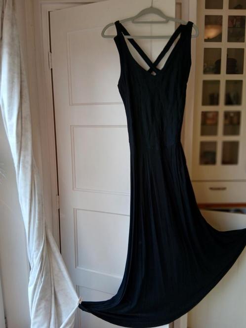 GALA JURK maat36, slank zwart soepel katoen, Kleding | Dames, Gelegenheidskleding, Zo goed als nieuw, Galajurk, Maat 36 (S), Zwart