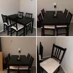 IKEA Eethoek met Stoelen, Huis en Inrichting, Ophalen, Zo goed als nieuw, 4 tot 6 stoelen