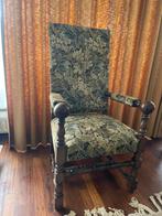 Antieke fauteuil met bloemmotief, Antiek en Kunst, Ophalen of Verzenden