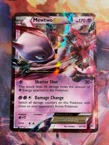 Pokemon MEWTWO EX Ultra Rare 62/162 (XY: Breakthrough) beschikbaar voor biedingen
