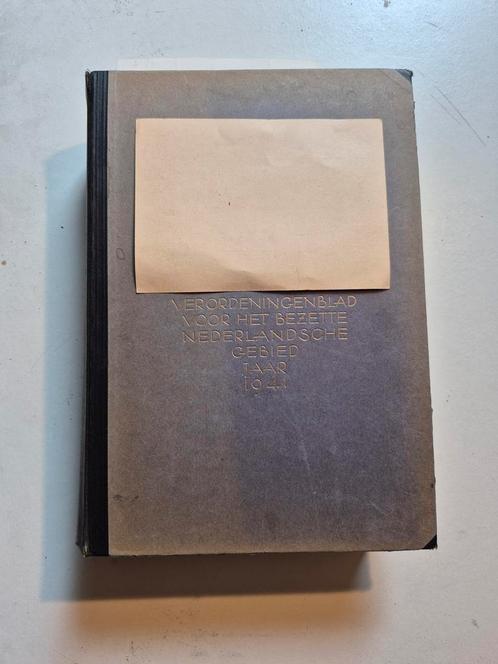 Boek verordeningsblad 1941, Boeken, Oorlog en Militair, Gelezen, Landmacht, Tweede Wereldoorlog, Ophalen of Verzenden