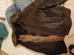 Vintage leren jack, Kleding | Heren, Ophalen, Bruin, Maat 48/50 (M), Zo goed als nieuw