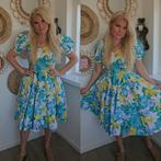 Vintage 70s katoenen jurk Burton Laura Ashley hippe style, Maat 38/40 (M), Ophalen of Verzenden, Zo goed als nieuw, Burton