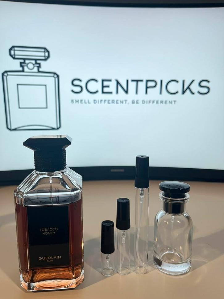 Guerlain Tobacco honey sample/decant/tester, Verzamelen, Parfumverzamelingen, Zo goed als nieuw, Ophalen of Verzenden