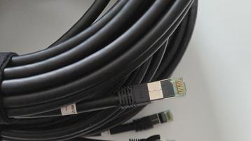 S/FTP CAT 8.1 netwerkkabels 15m lang (3 stuks) beschikbaar voor biedingen