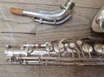Pierret Nil Melior altsaxofoon verzilverd, Ophalen of Verzenden, Gebruikt, Alt, Met koffer