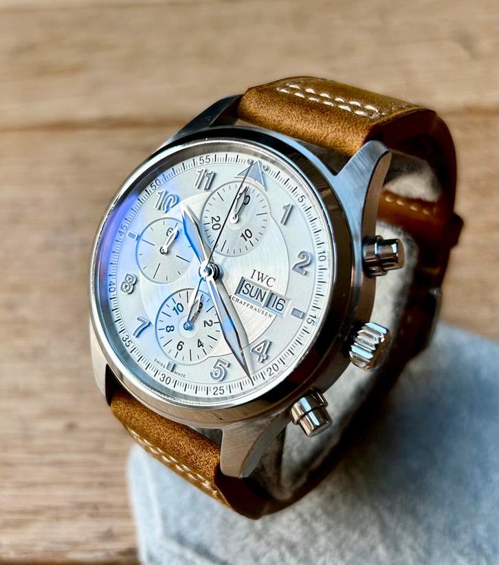 IWC Pilot Spitfire 42mm IZGS, Full Set, Service 2023, Sieraden, Tassen en Uiterlijk, Horloges | Heren, Zo goed als nieuw, Overige merken