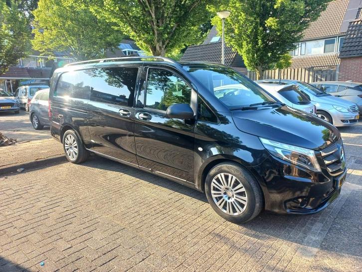 Mercedes-Benz Vito 2.1 116 MIX/E4X23 Extra Lang 2015 Zwart, Auto's, Bestelauto's, Particulier, 4x4, ABS, Achteruitrijcamera, Adaptieve lichten