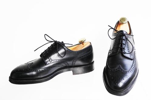 Een exquise paar Crockett & Jones Cardiff in 7 E = maat 41, Kleding | Heren, Schoenen, Zo goed als nieuw, Veterschoenen, Zwart