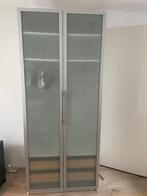 PAX kast met glazen deuren en laden, Ophalen, Gebruikt, 200 cm of meer, Wit
