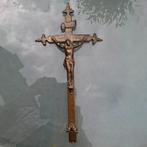 kruis messing +/-1850, Antiek en Kunst, Verzenden