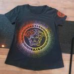 Versace stretch dames shirt maat M zgan, Maat 38/40 (M), Zwart, Ophalen of Verzenden, Zo goed als nieuw