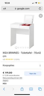 Gratis wit Brimnes IKEA toiletmeubel met spiegel, Gebruikt, Ophalen