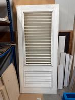 Witte Houten Binnendeur met Louvre, Doe-het-zelf en Verbouw, Deuren en Horren, Ophalen, Gebruikt, 80 tot 100 cm, Binnendeur