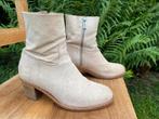 Gebroken wit craquelé leren Shabbies enkellaars 38,5, Shabbies Amsterdam, Wit, Lage of Enkellaarzen, Ophalen of Verzenden