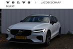 Volvo V60 T6 350pk Recharge AWD Plus Dark / LONG RANGE / Ele, Auto's, Volvo, Gebruikt, 4 cilinders, Leder en Stof, Wit