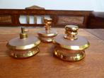 3-delige art deco glazen toilet tafel set