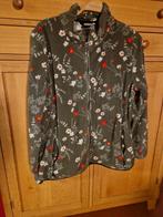 GROEN FLEECE VEST / JAS MAAT 48 🌸🌞💗 BLOEMENPRINT, Ophalen of Verzenden, Zo goed als nieuw, Groen, Trui of Vest