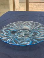 Vintage blauw persglas schaal, Antiek en Kunst, Ophalen of Verzenden