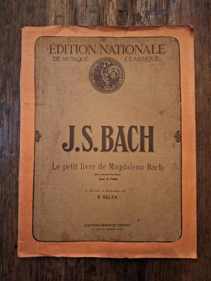 Bladmuziekboek J.S. Bach (1915), Muziek en Instrumenten, Bladmuziek, Gebruikt, Artiest of Componist, Klassiek, Piano, Ophalen of Verzenden