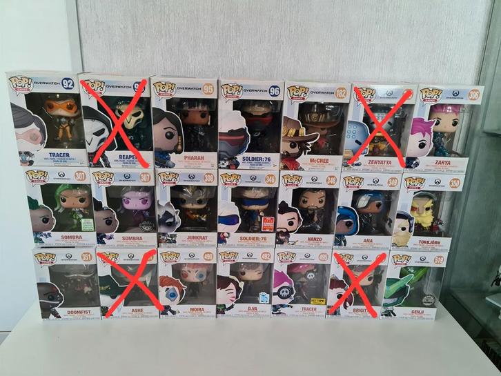 Diverse Overwatch Funko Pops, Verzamelen, Poppetjes en Figuurtjes, Zo goed als nieuw, Ophalen of Verzenden