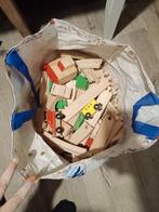Houten treinenbaan, Kinderen en Baby's, Speelgoed | Houten speelgoed, Ophalen, Zo goed als nieuw
