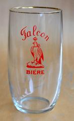 Zeldzaam bierglas Falcon bière , Vollenhoven Amsterdam, Verzamelen, Biermerken, Ophalen of Verzenden, Zo goed als nieuw, Glas of Glazen