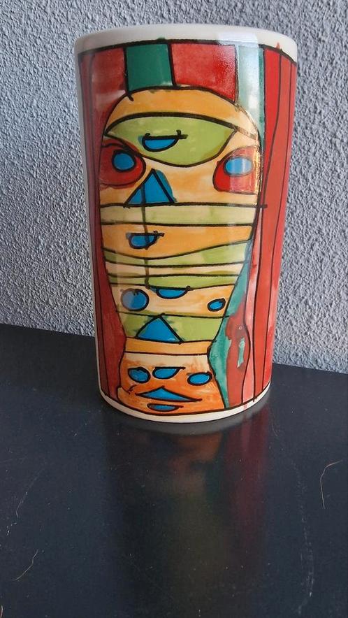 2x Keramieken zuil van Moni Vredenbregt, Antiek en Kunst, Kunst | Designobjecten, Ophalen of Verzenden