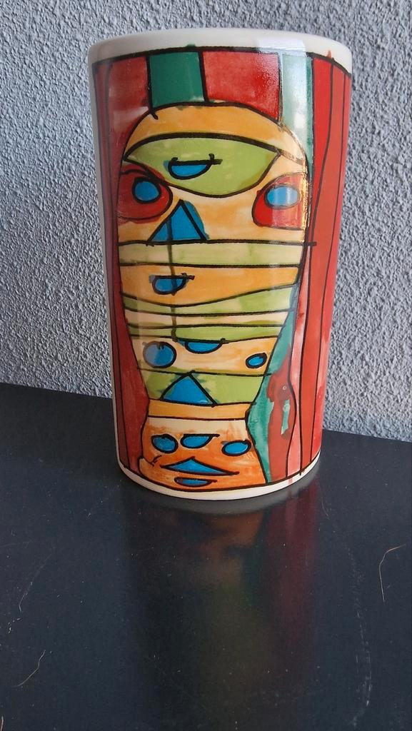 2x Keramieken zuil van Moni Vredenbregt, Antiek en Kunst, Kunst | Designobjecten, Ophalen of Verzenden