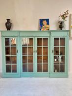 Antieke vintage vitrinekast servieskast boekenkast dressoir, Ophalen