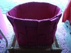 Rose vilten mand, Huis en Inrichting, Woonaccessoires | Schalen en Manden, Overige materialen, Mand, Vierkant, Ophalen of Verzenden