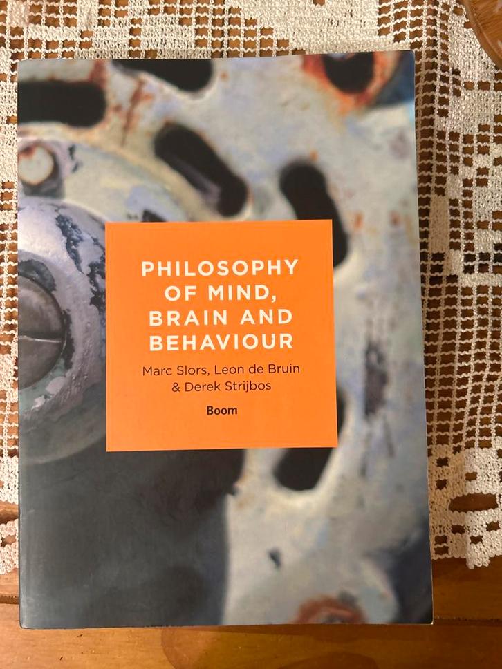 Philosophy of mind, brain and behaviour, Boeken, Filosofie, Zo goed als nieuw, Overige onderwerpen, Ophalen of Verzenden