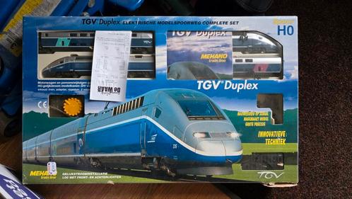 Mehano TGV Duplex HO Treinset – Compleet met rails & trafo, Hobby en Vrije tijd, Modeltreinen | H0, Zo goed als nieuw, Treinset