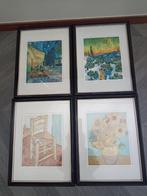 Van Gogh prints x4, Ophalen of Verzenden