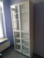 BILLY / OXBERG Boekenkast met glazen deur, wit, Huis en Inrichting, Ophalen, 50 tot 100 cm, 150 tot 200 cm, 25 tot 50 cm