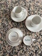 Kopjes met schotels Royal Porcelain model Cannelee, Ophalen, Zo goed als nieuw, Effen, Kop(pen) en/of Schotel(s)