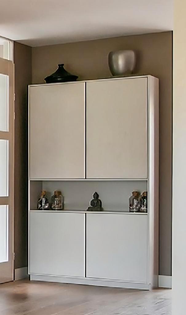 WOOOD Finca opbergkast, grenen, grijs 210x110x40, Huis en Inrichting, Kasten | Wandmeubels, Nieuw, 200 cm of meer, Minder dan 150 cm