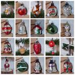 Oude antieke vintage kerstballen kabouter pauw ajeko poes, Diversen, Kerst, N, Ophalen of Verzenden, N, N