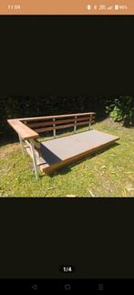 Massief houten tuinbank Gratis op te halen!, Tuin en Terras, Ophalen, Zo goed als nieuw, Hout