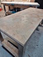 Eiken hexagon eettafel inclusief onderstel NIEUW EN UNIEK, Huis en Inrichting, Tafels | Eettafels, Ophalen, 50 tot 100 cm, Rechthoekig