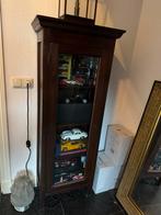 Vitrinekast 145 hoog, 35 diep, 45 breed, Ophalen, 100 tot 150 cm, Zo goed als nieuw, 150 tot 200 cm