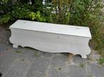 Brocante bank met opbergruimte, Gebruikt, 125 cm of meer, Ophalen of Verzenden, Rechthoekig