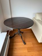 Sierlijke houten hangoor tafeltje, Huis en Inrichting, Ophalen, Minder dan 55 cm, Gebruikt, Rond