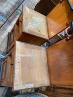 Twee vintage kastjes nachtkastjes met vitrine, Huis en Inrichting, Ophalen, Gebruikt, Minder dan 45 cm