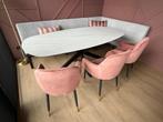 EETKAMER TAFEL (MARMER LOOK), Ophalen, 200 cm of meer, 50 tot 100 cm, Zo goed als nieuw