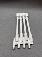 Witte telescopische raamuitzetters AXA, Doe-het-zelf en Verbouw, Hang- en Sluitwerk, Ophalen, Zo goed als nieuw, IJzer, Schuif of Grendel