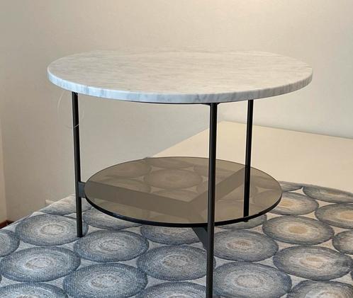 Leolux salontafel Tampa round double SALE, Huis en Inrichting, Tafels | Salontafels, Nieuw, Minder dan 50 cm, Rechthoekig, Ophalen